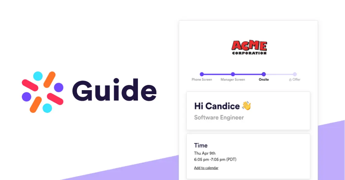 Meet Guide: A Virtual Candidate Experience 🤩